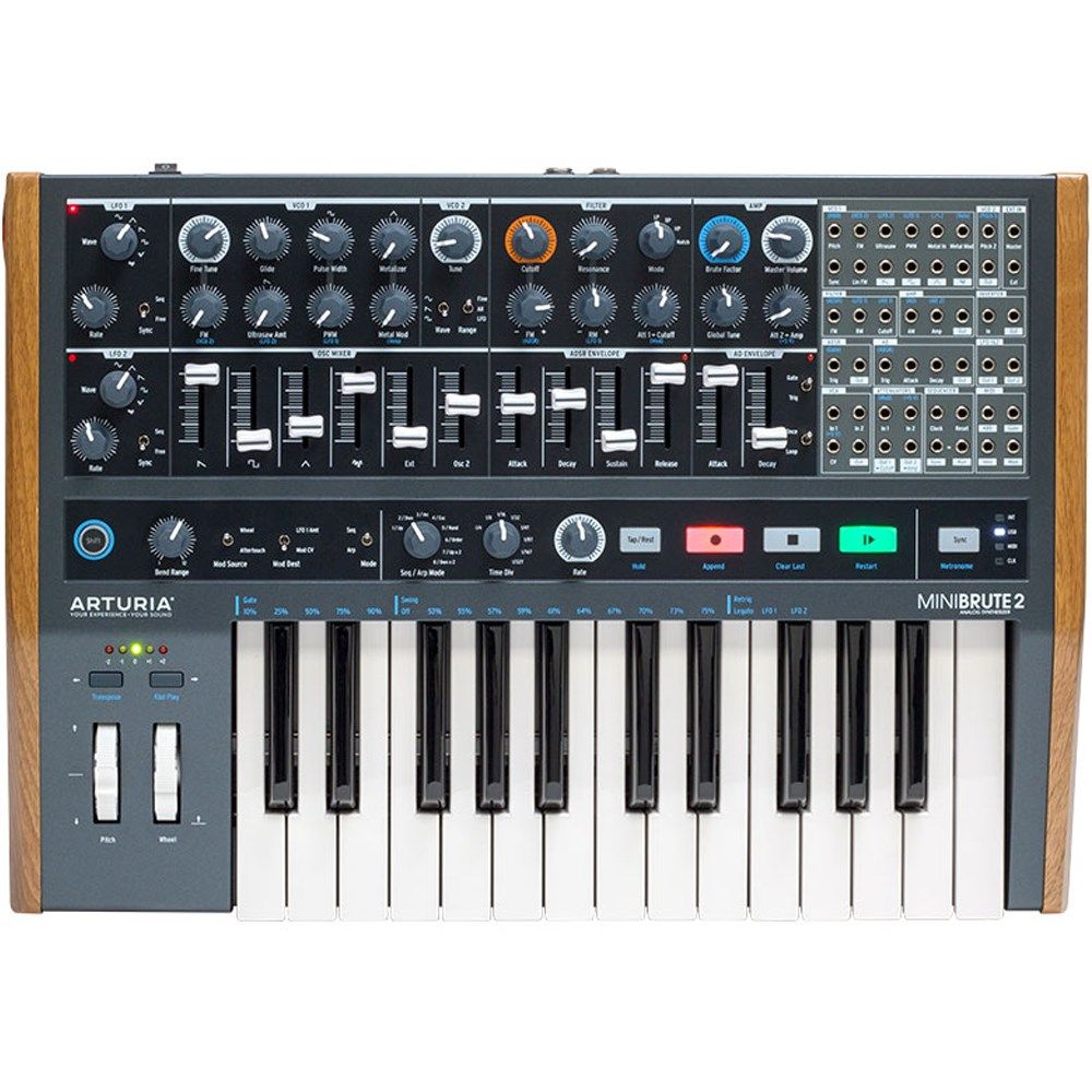 Arturia MiniBrute 2 Analogue Hybrid Sequencer-Synth Keyboard