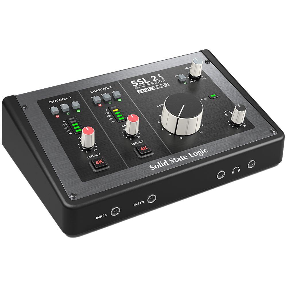 DJ機材 SolidState Logic SSL2 USB AUDIOINTERFACE Solid State Logic SSL 2 MK2 2x2 USB Audio Interface w/ Legacy 4K