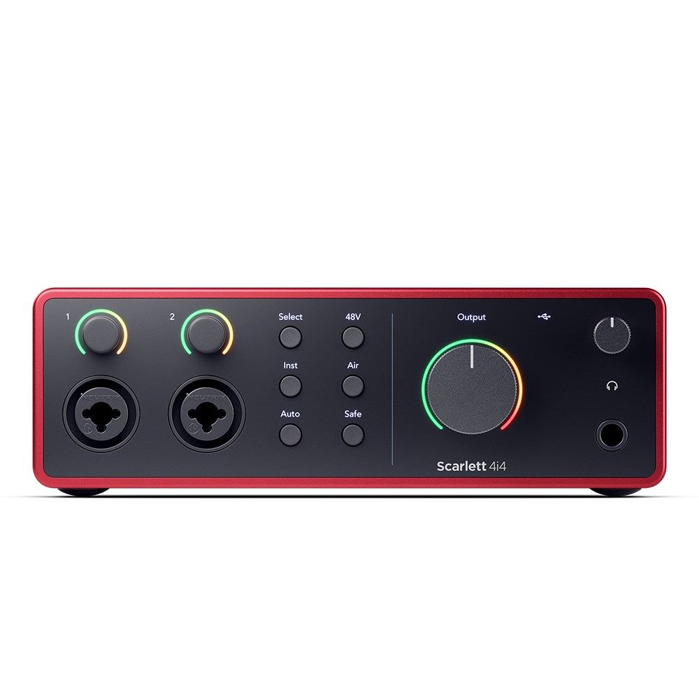 Focusrite Scarlett 4i4 Gen 4 4-in/4-out USB Audio Interface w/ Air