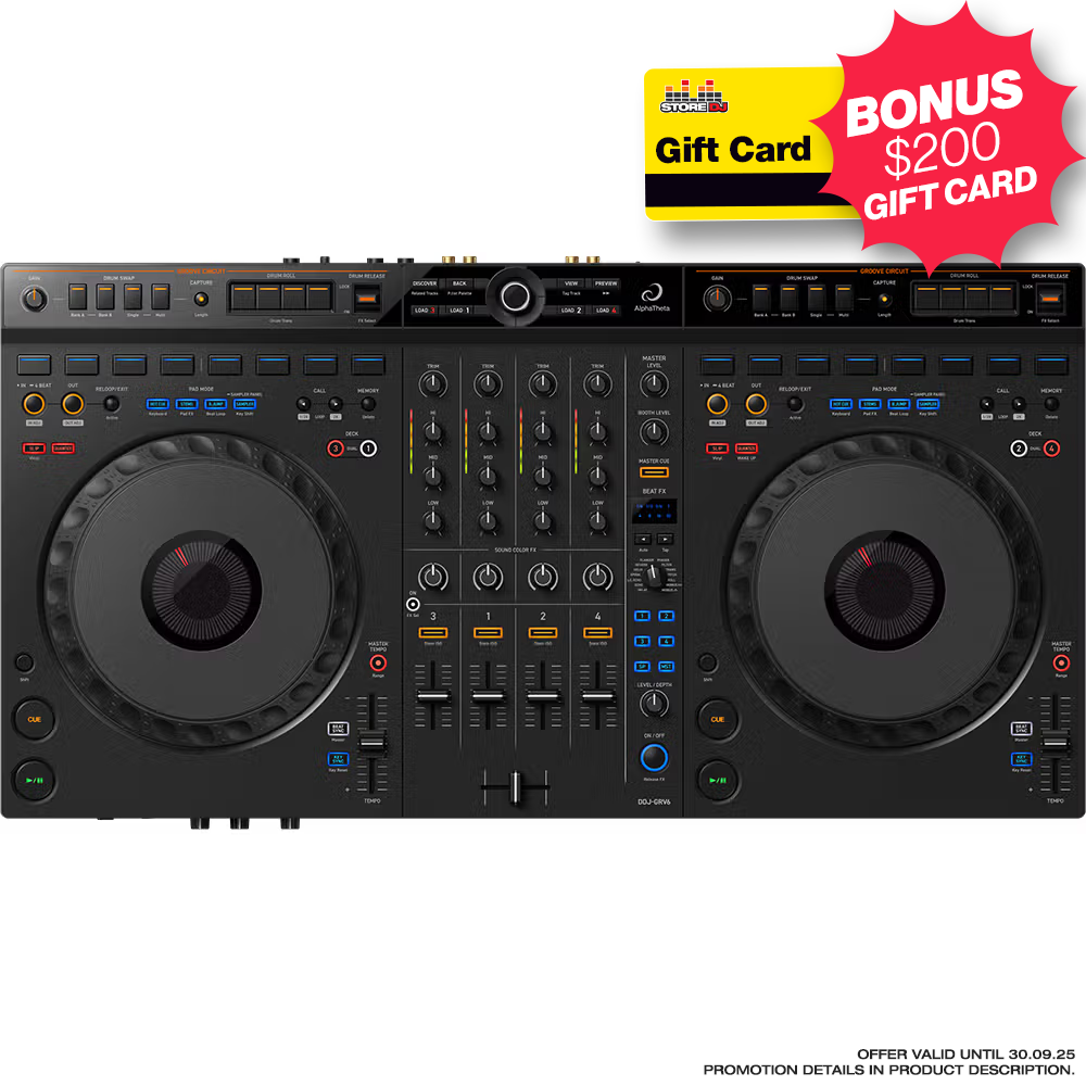 AlphaTheta DDJ-GRV6 4 Channel DJ Controller