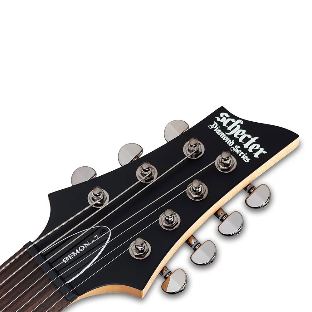 Schecter Demon7 7 String Electric Guitar Aged Black Satin
