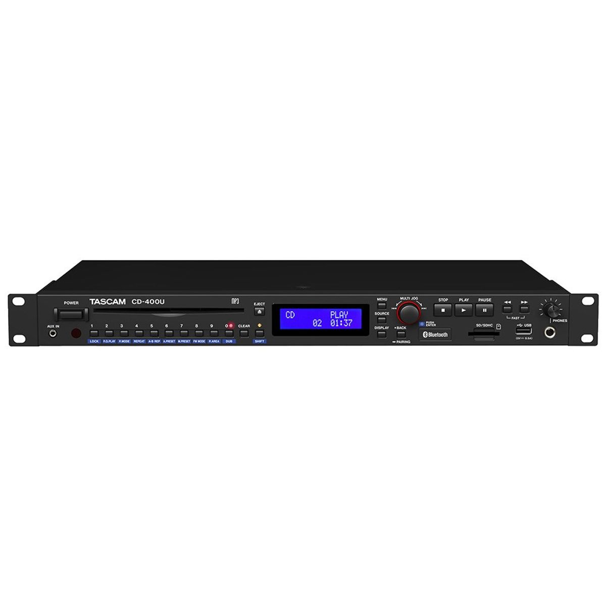 Tascam CD-400U CD/SD/USB Player with Bluetooth and AM/FM Tuner