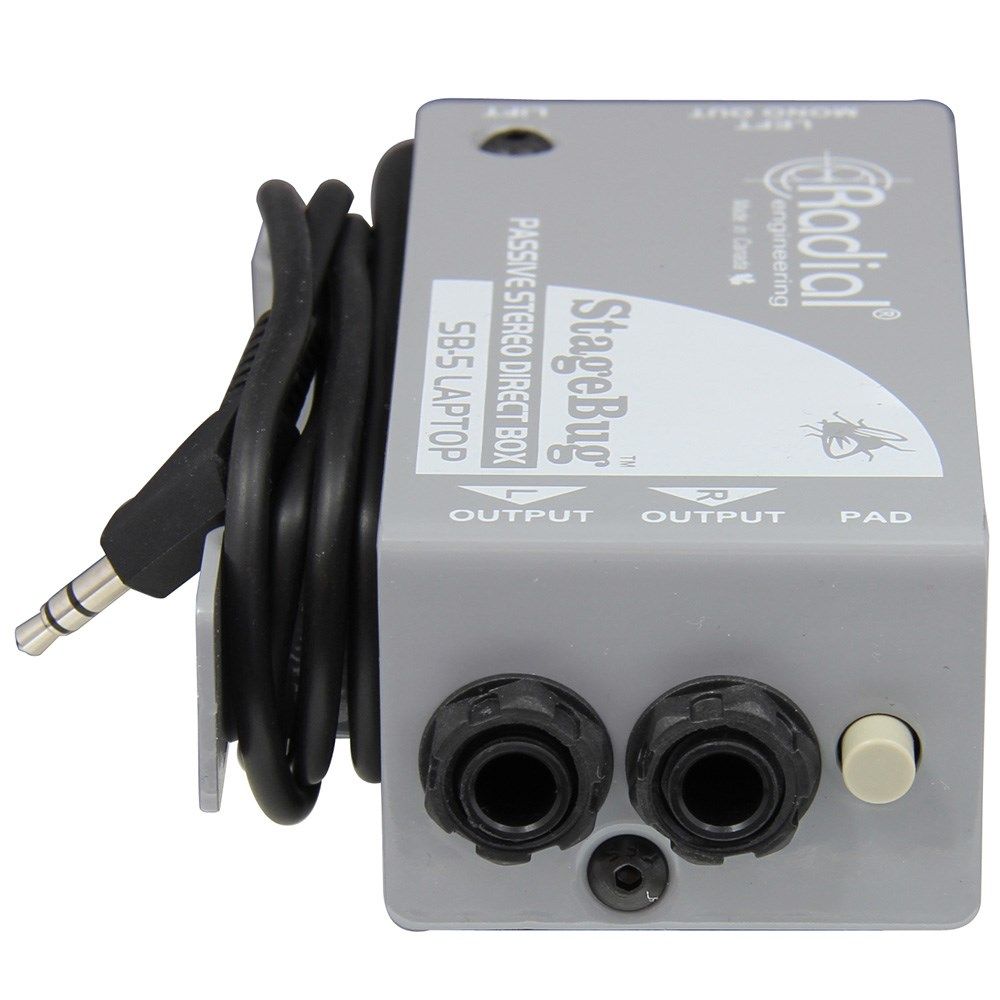 Radial StageBug SB5 Passive Stereo Direct Box for Laptops