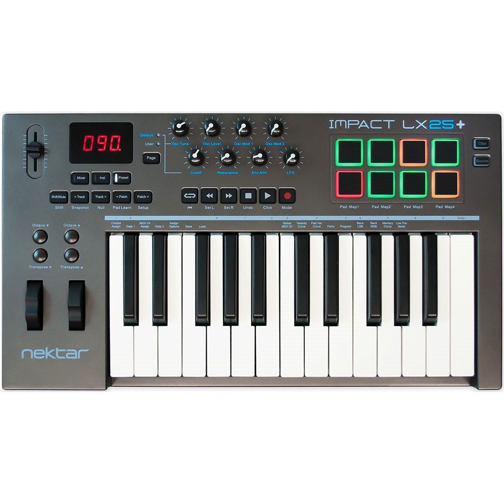 Nektar Impact LX25+ 25-Note USB MIDI Controller Keyboard