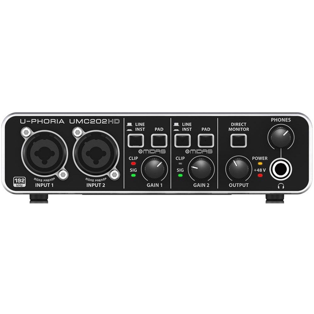 Behringer U-PHORIA UMC202HD 美品 Behringer U-Phoria UMC202HD 2x2 USB Audio Interface (24-Bit/192kHz