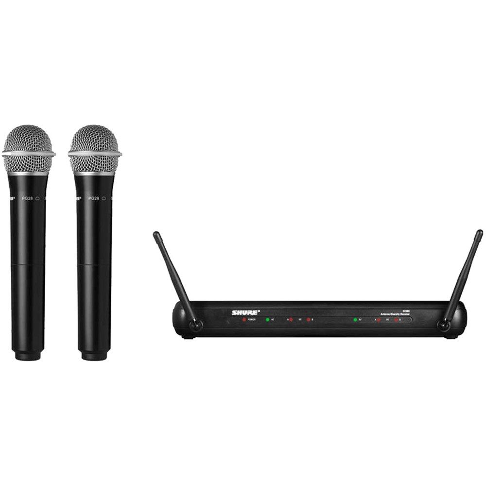 Shure SVX288PG28 Dual Wireless Handset Mic System J9