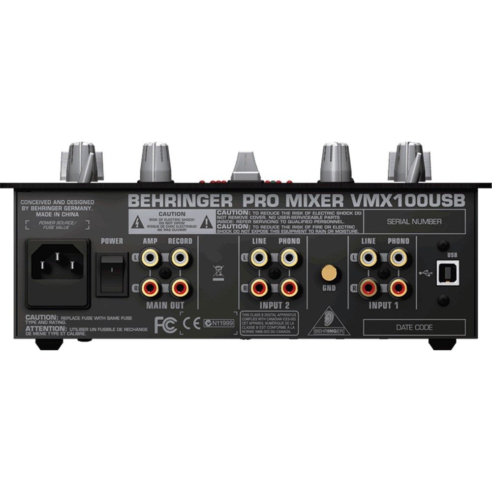Behringer VMX100USB DJ Mixer w/ USB