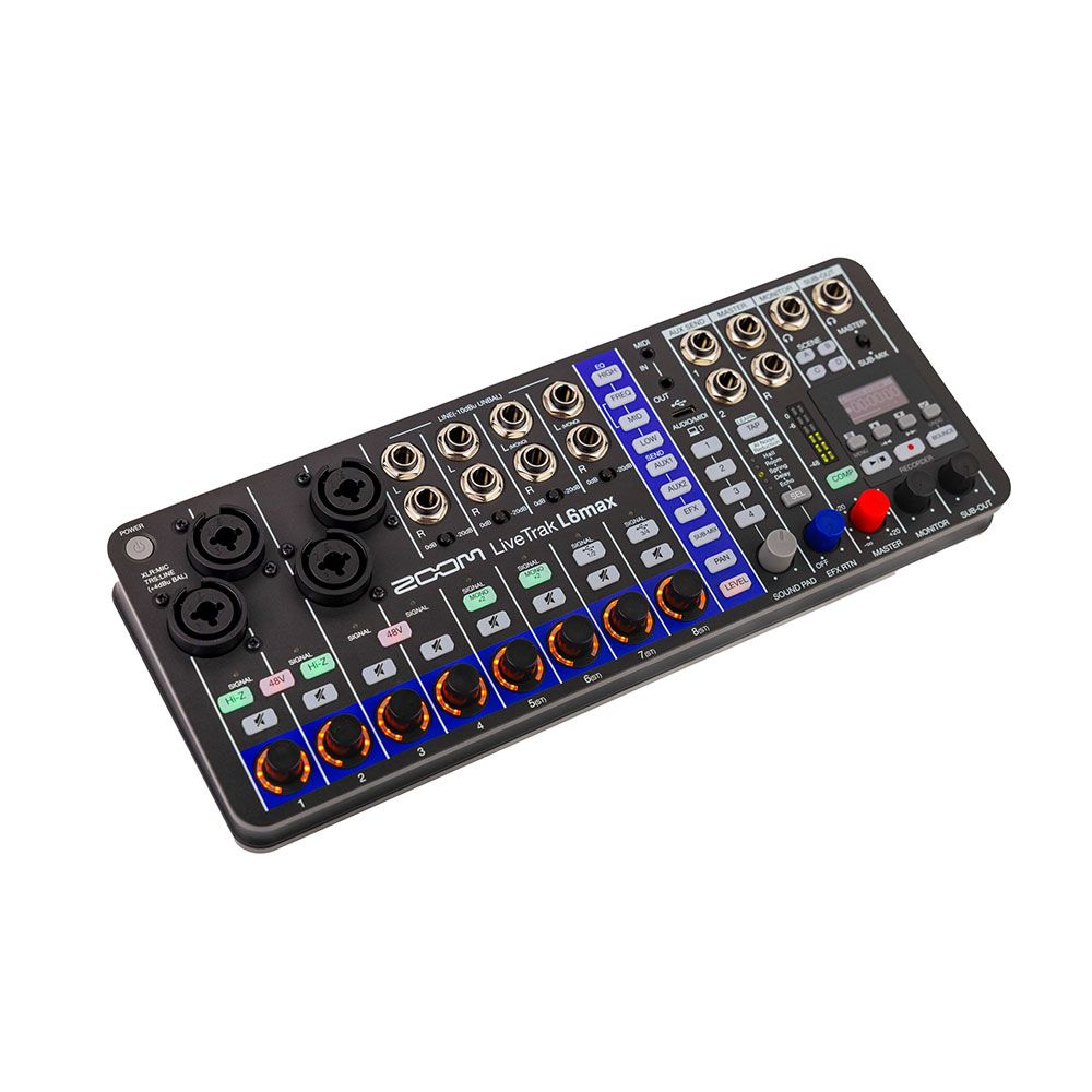 Zoom LiveTrak L6 Max Portable 12 Channel Digital Mixer