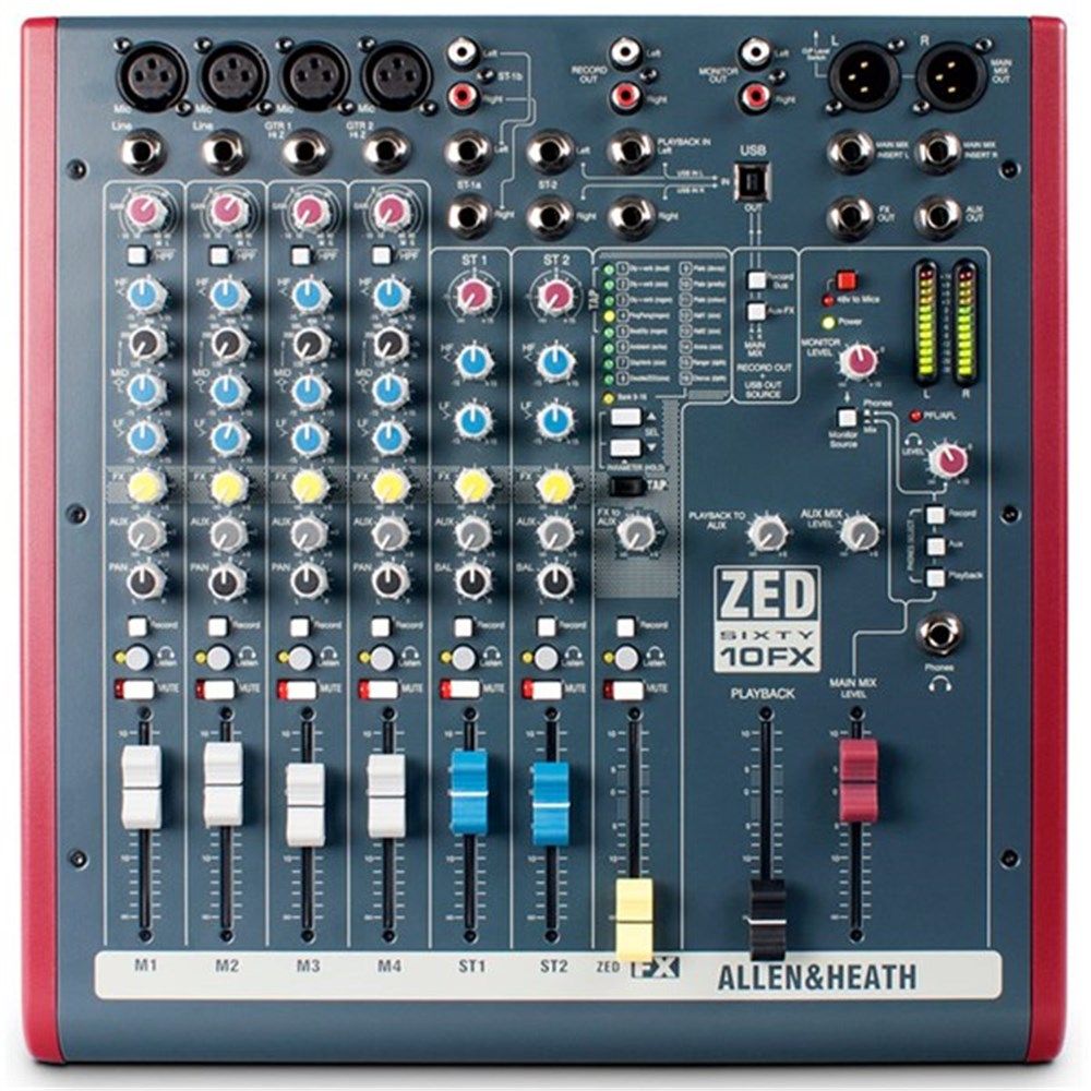 Allen & Heath ZED60-10FX Multipurpose USB Mixer w/ FX
