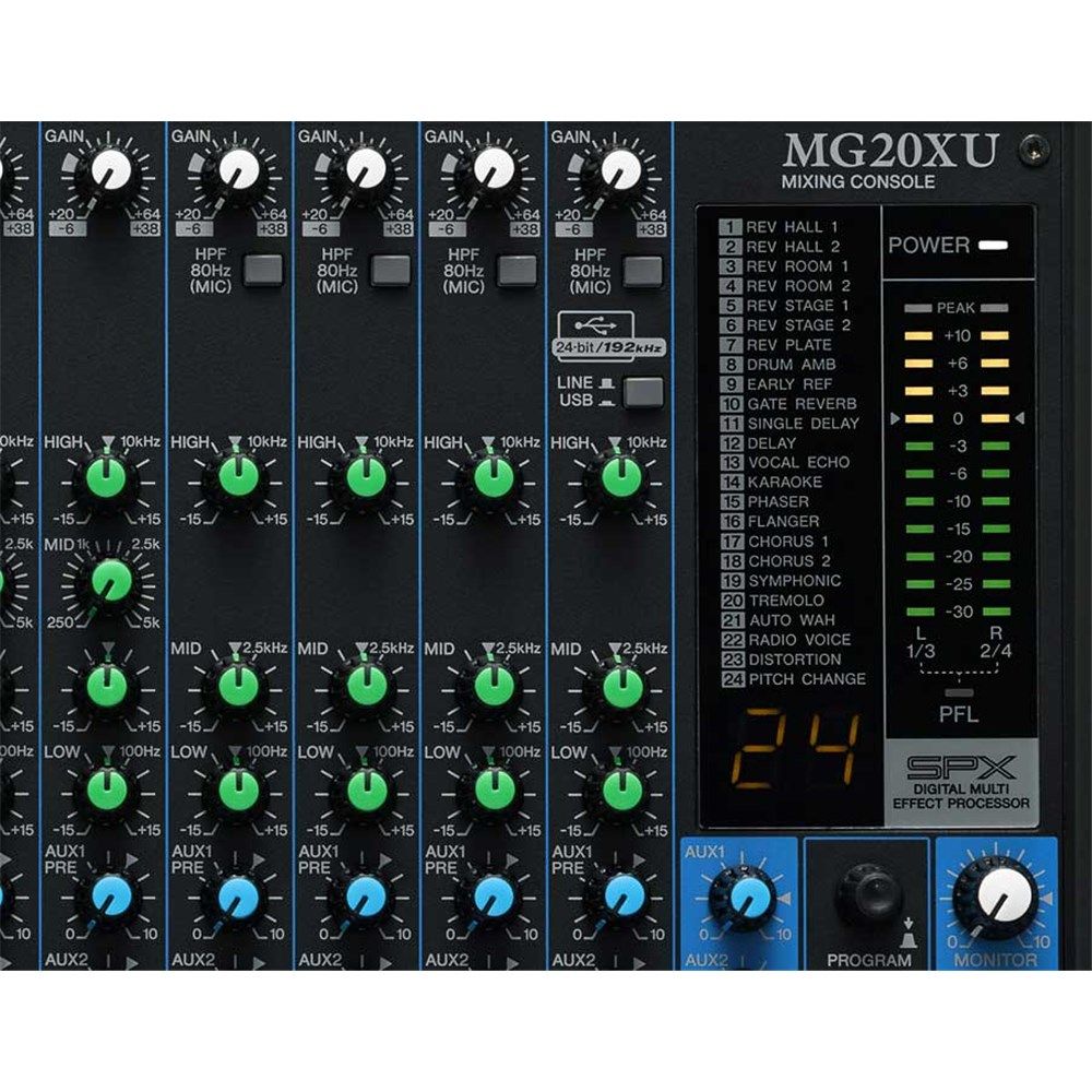 Yamaha MG20XU 20 Channel Mixer w/ D-PRE Preamps, Comp, FX, USB