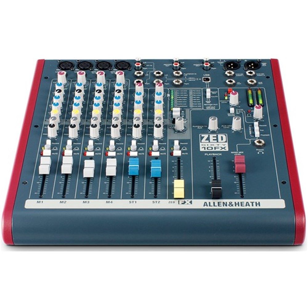 Allen Heath ZED60-10FX 10 Channel Live Mixer with FX