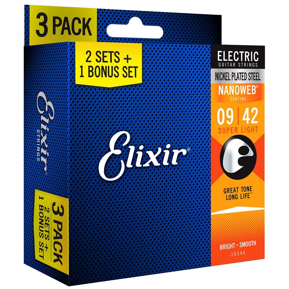 Elixir Electric Guitar Nickel Plated Steel w/ Nanoweb Coating 3