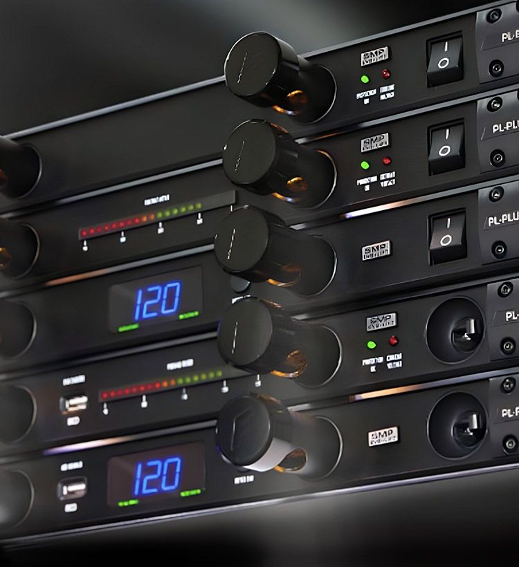 A rack of Fruman power conditioners