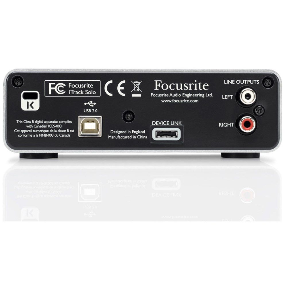 Focusrite iTrack Solo Audio Interface for iPad, Mac & PC