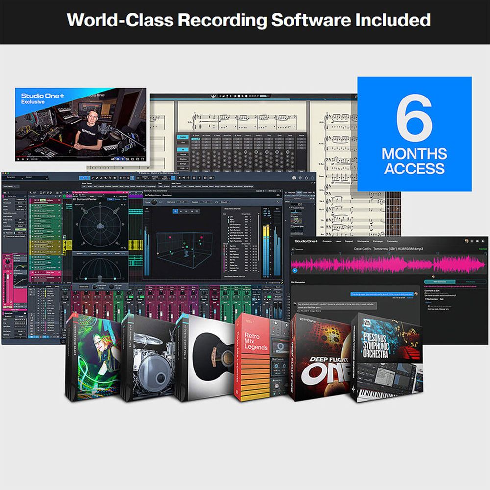 PreSonus AudioBox GO Creator Bundle w/ Interface, Headphones