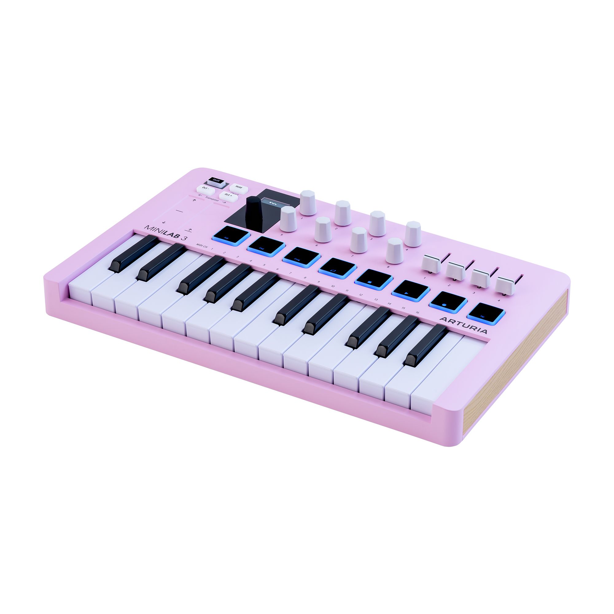 Arturia MiniLab Mk3 25-Key Universal MIDI Controller (Rose Quartz