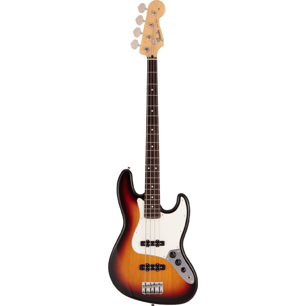 Fender MIJ Hybrid II Jazz Bass Guitar (3-Colour Sunburst) inc Gig Bag