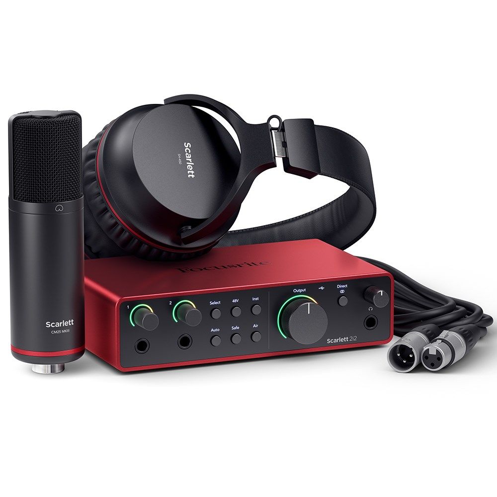 Focusrite Scarlett 2i2 Studio G4 USB Interface w/ Mic & Headphones