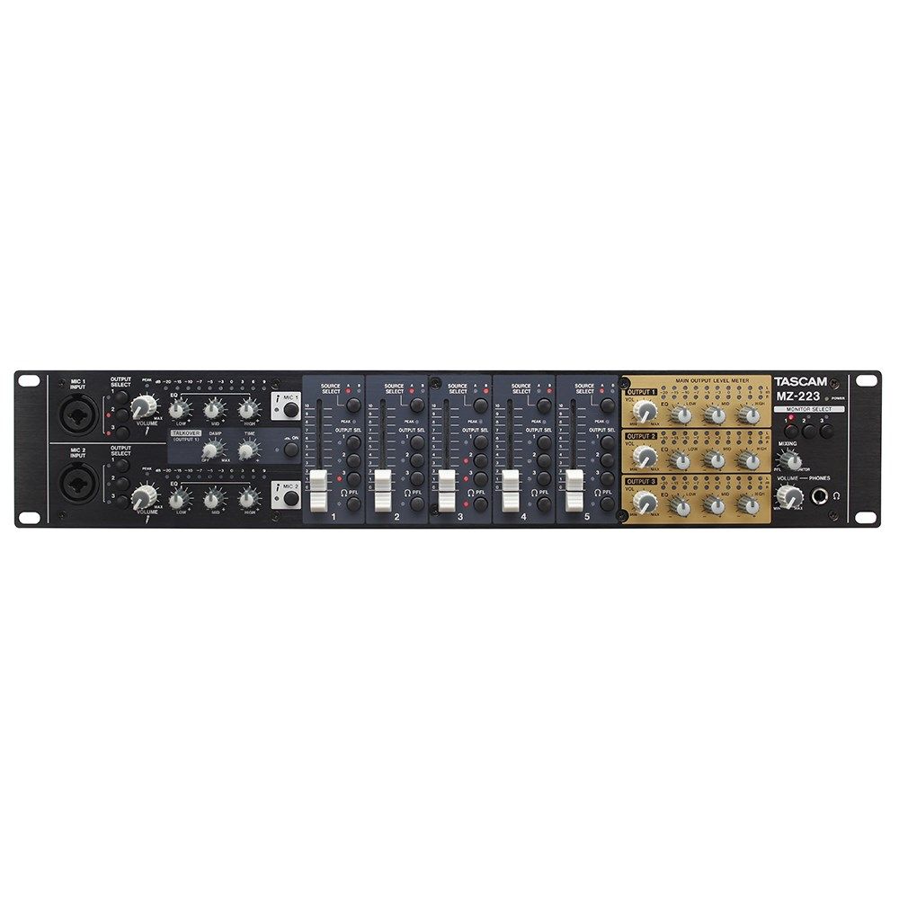 Tascam MZ223 Audio Zone Mixer w/ 3 Zone Outputs | Store DJ
