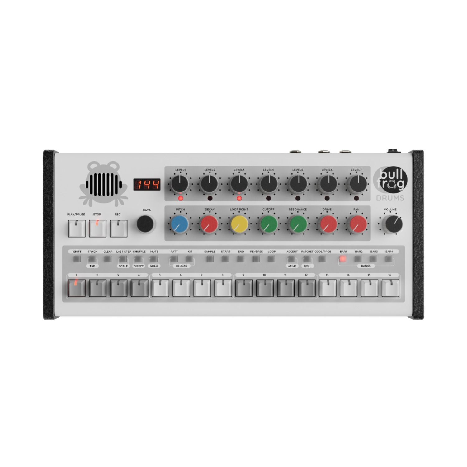 Erica Synths 7-Voice Sampling Drum Machine w/ Built in Mic