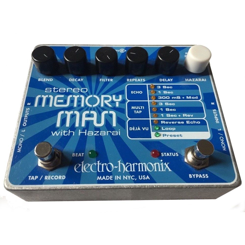 ギター electro-harmonix MEMORYMAN with Hazarai ELECTRO HARMONIX STEREO MEMORY MAN WITH HAZARAI【Supernice