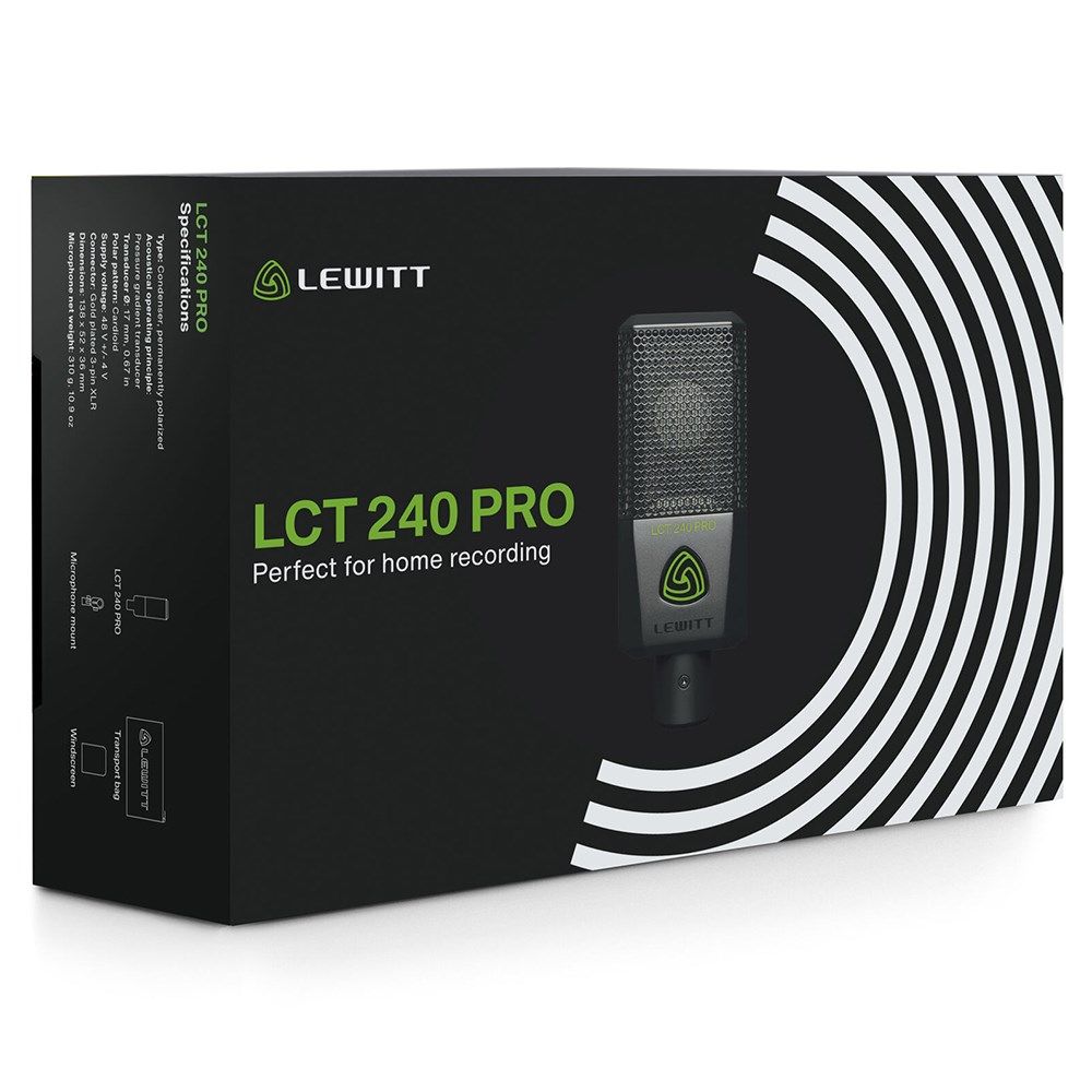 Lewitt LCT 240 Pro Vocal Set w/ Condenser Mic, Shock Mount, Pop