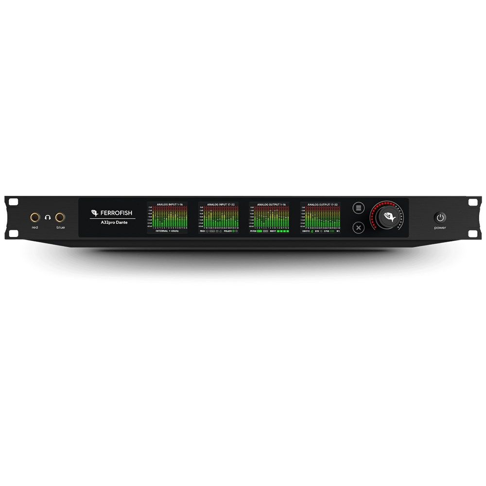 Ferrofish A32 Pro Dante 32x32 AD/DA Converter Multimode w/ MADI