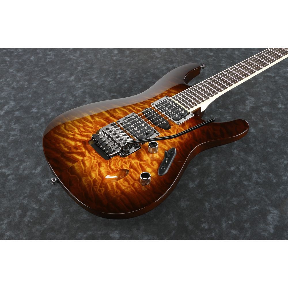 Ibanez S670QM DEB Electric Guitar (Dragon Eye)