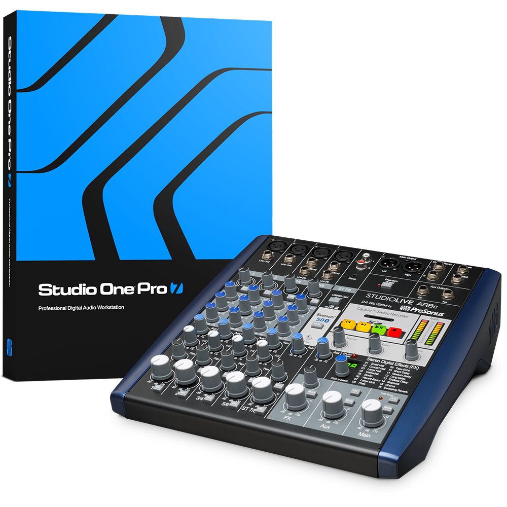 Presonus StudioLive AR8c 8-Ch Mixer w/ Bluetooth & USB Multitrack