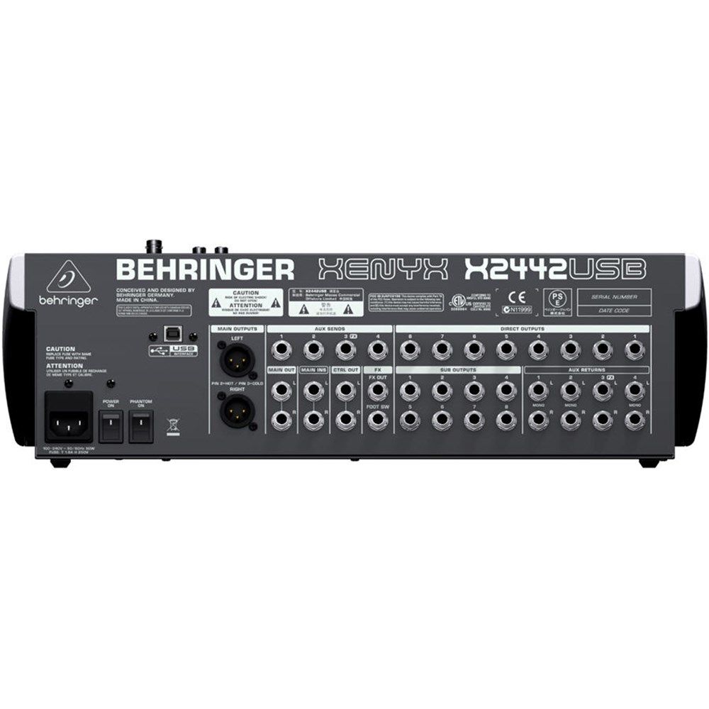 Behringer Xenyx X2442USB 24-Input Mixer w/ FX & USB