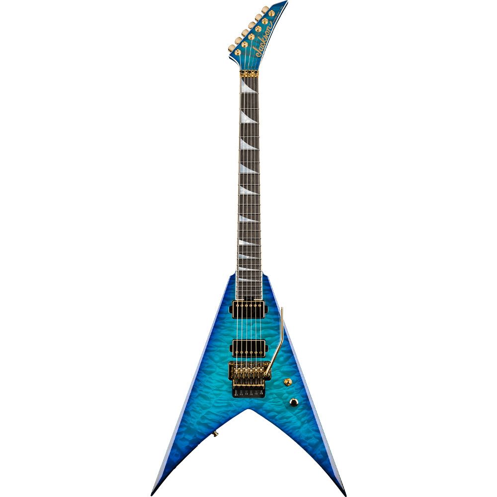 Jackson Custom Shop King V 2H Floyd Rose Electric Guitar (Chlorine