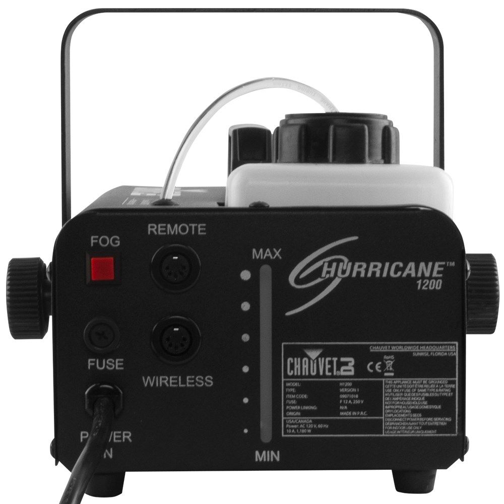 CHAUVET DJ Hurricane 1200 フォグマシン スモークマシン Chauvet DJ Hurricane 1200 Smoke Machine in Timer Remote (1180W)