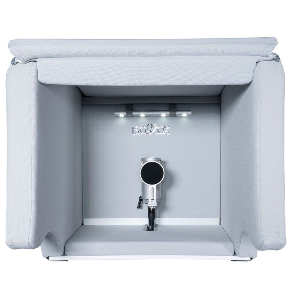 IsoVox 2 Portable Vocal Booth (White) & Gravity SP5211B Tripod