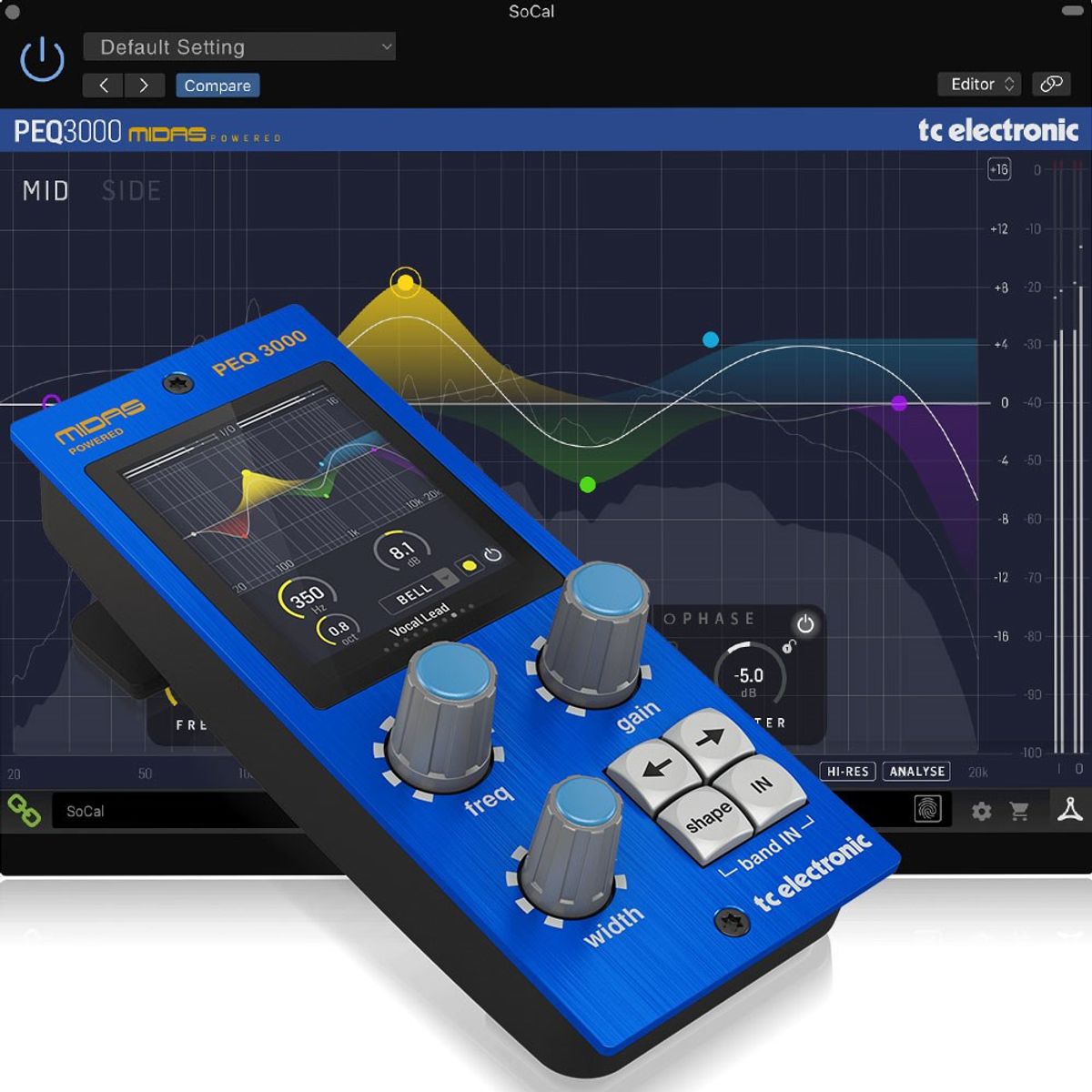 TC Electronic PEQ 3000-DT Complemento De Ecualizador De Canal