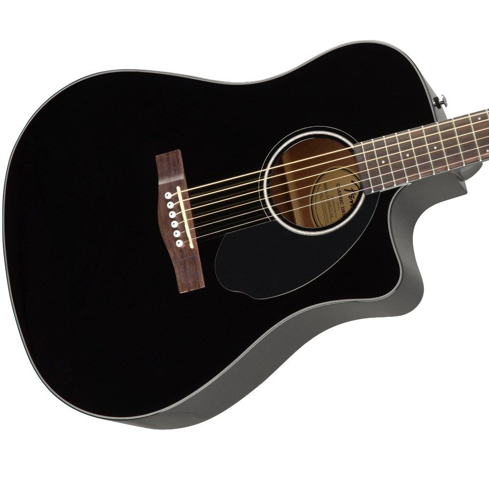Fender CD-60SCE Dreadnought Acoustic Guitar - Black