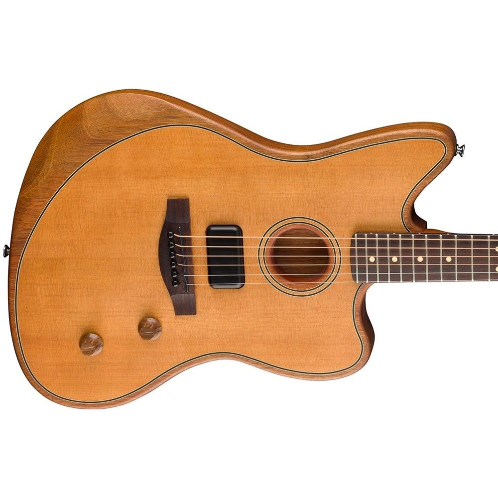 Fender Acoustasonic Standard Jazzmaster Aged (Natural) // Mannys Music