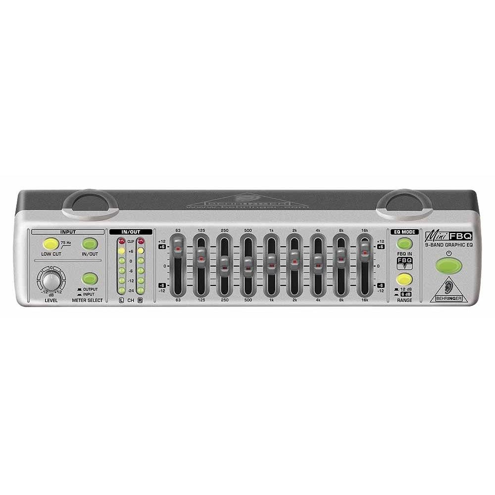 Behringer FBQ800 Ultra-Compact 9-Band Graphic Equalizer w/ FBQ