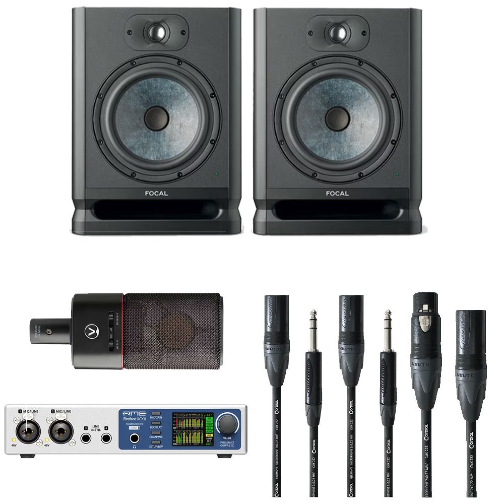 Focal Alpha 80 Evo Bundle w/ RME FFUCXII Austrian Audio OC18