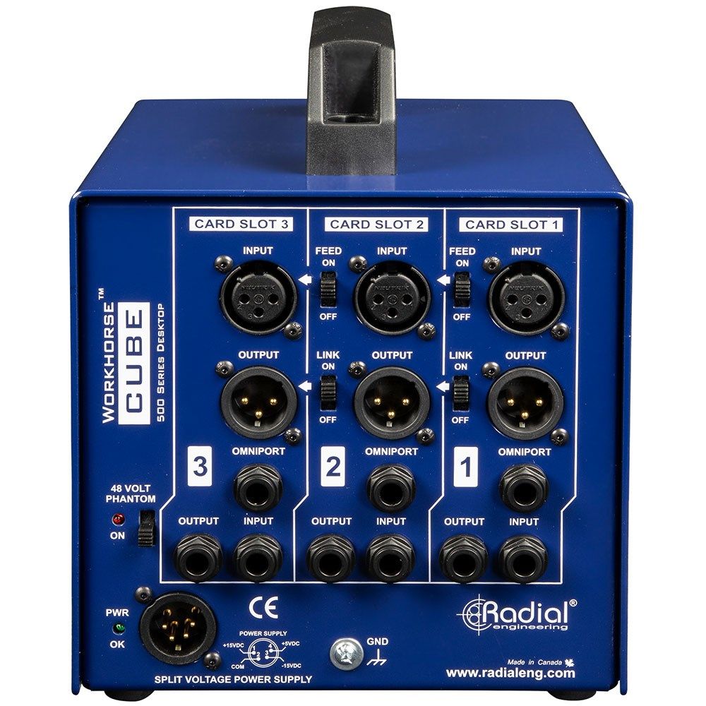 Radial Cube 3-Slot Portable Desktop Power Rack for 500 Series