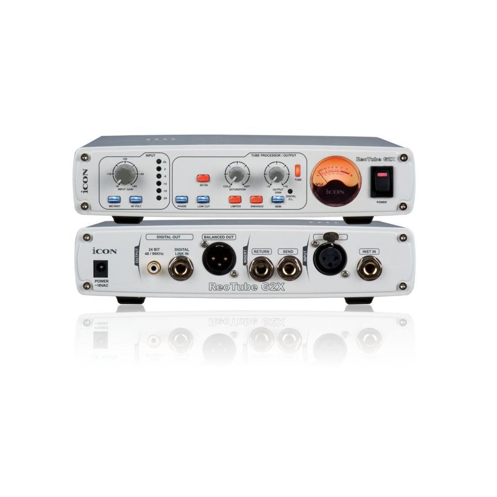 Icon ReoTube G2X 真空管マイクプリアンプ S/PDIF端子搭載 Icon ReoTube G2X Microphone/Instrument Preamp w/ SPDIF Output