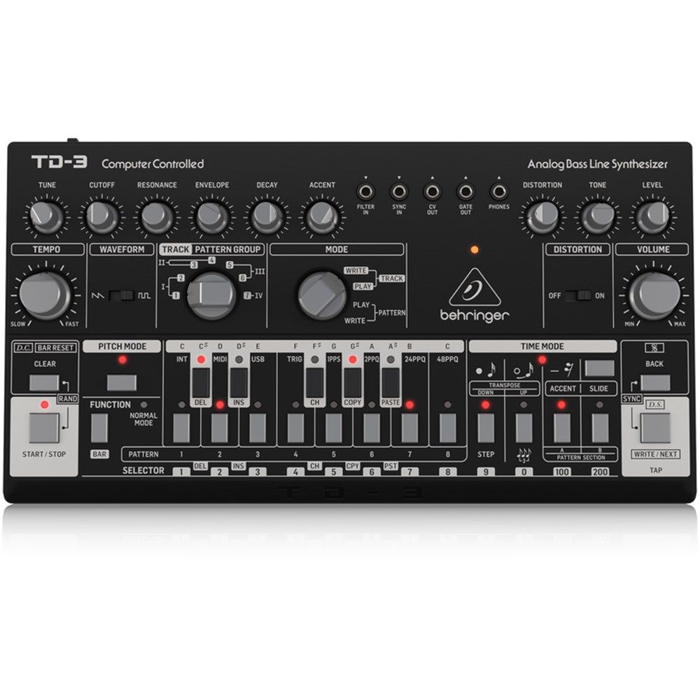 Behringer TD3 Analog Bass Line Synth w/ VCO, VCF & 16-Step