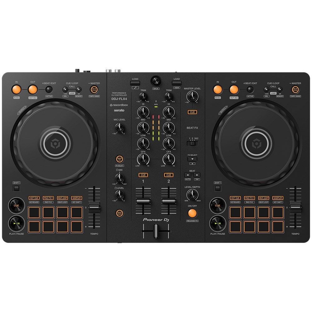 Pioneer DDJFLX4 2-Channel DJ Controller for Rekordbox & Serato DJ (Black) ·  Store DJ