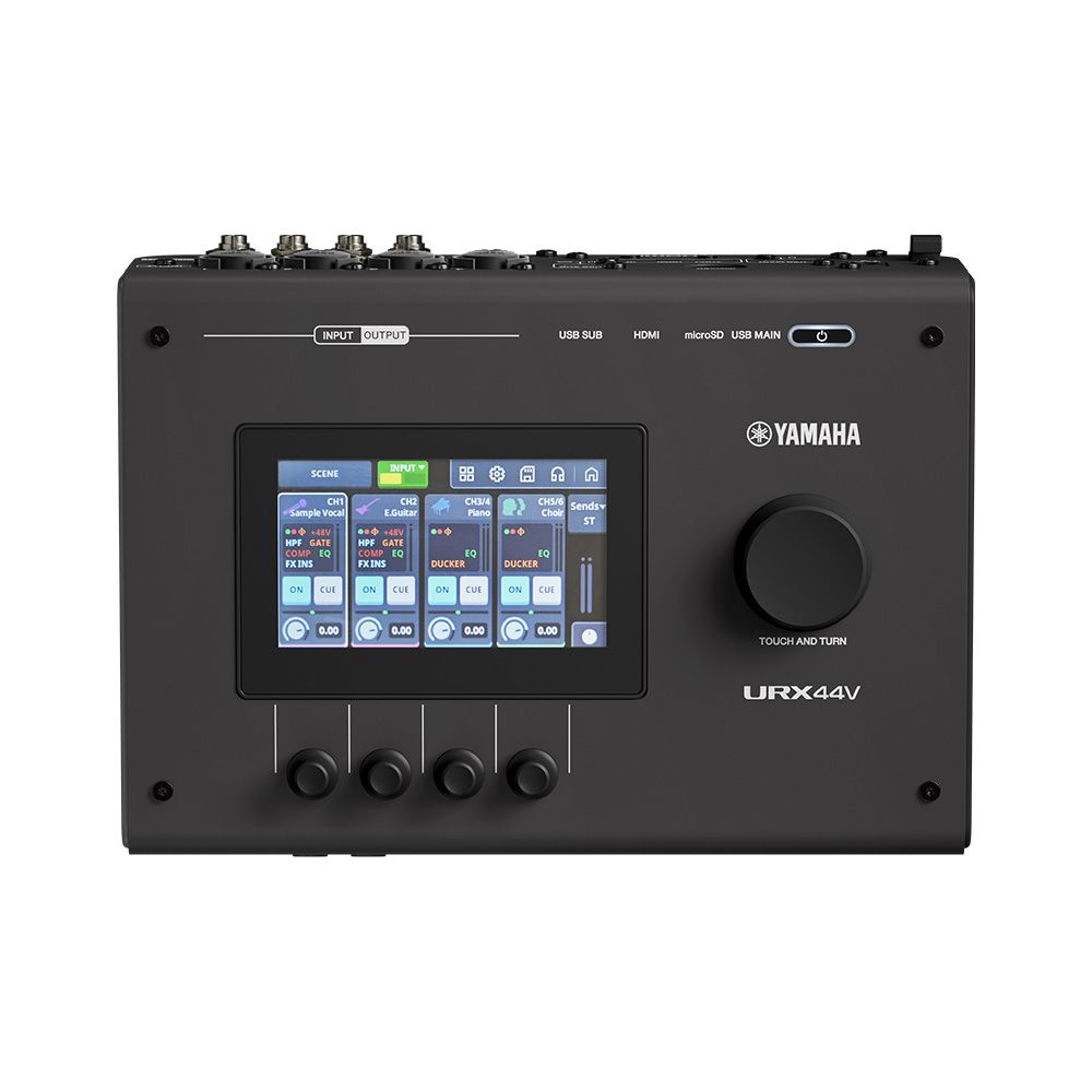 Yamaha URX44V 6x4 USB-C Audio & Video Interface (Black) | Store DJ