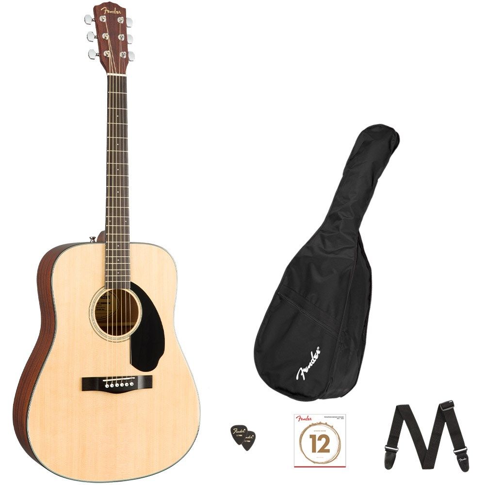 美品Fender cd-60s dread nat + SKBハードケース（Fender CD-60S