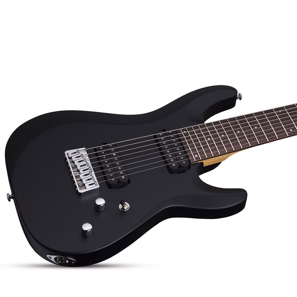 Schecter C8 Deluxe 8 String Electric Guitar (Satin Black)