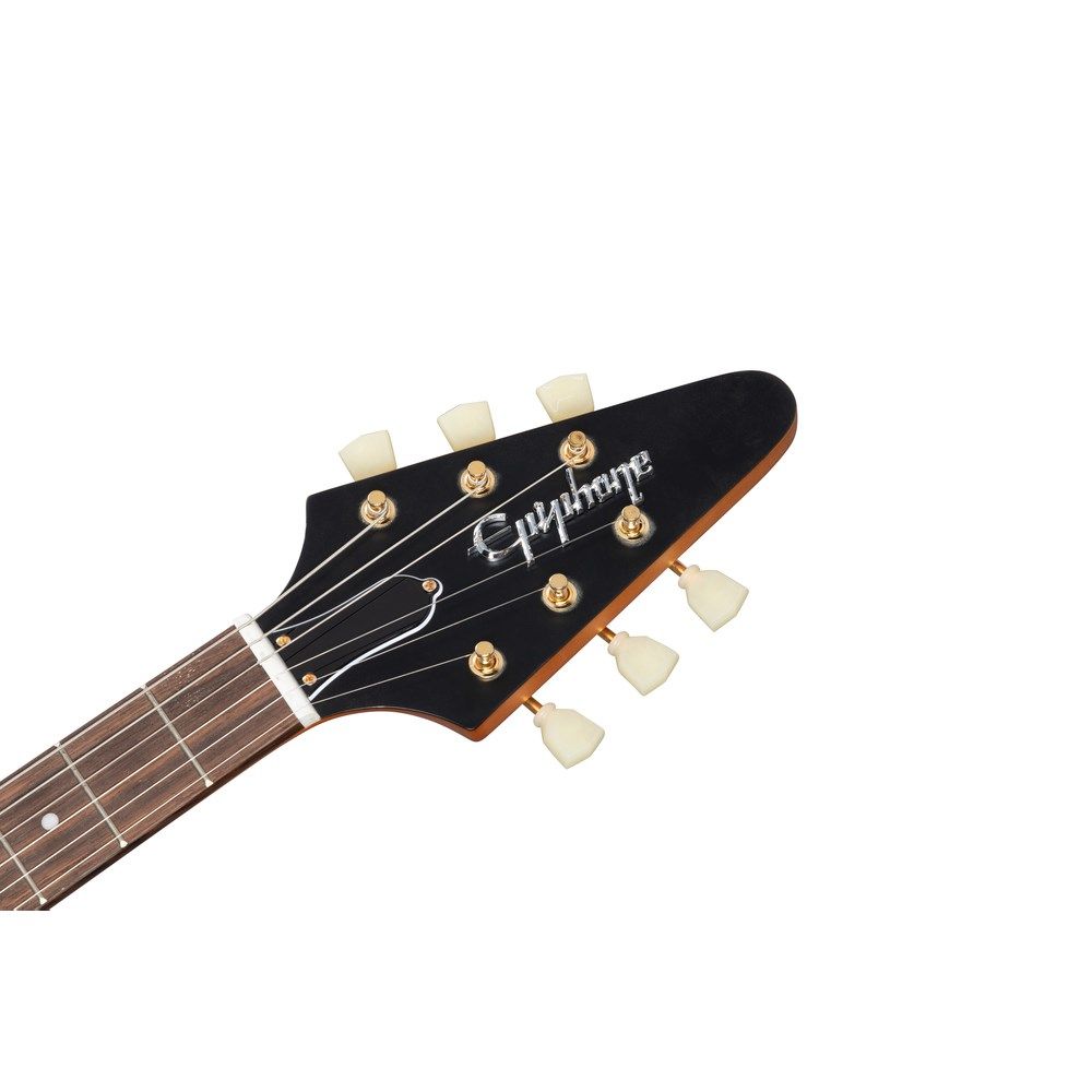 Epiphone 1958 Korina Flying V White Pickguard - Aged Natural