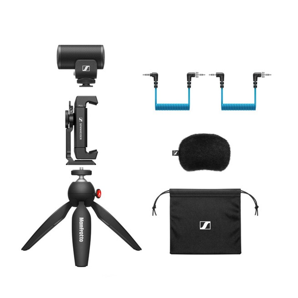 Sennheiser MKE 200 Mobile Kit w/ Smartphone Clamp & Manfrotto PIXI