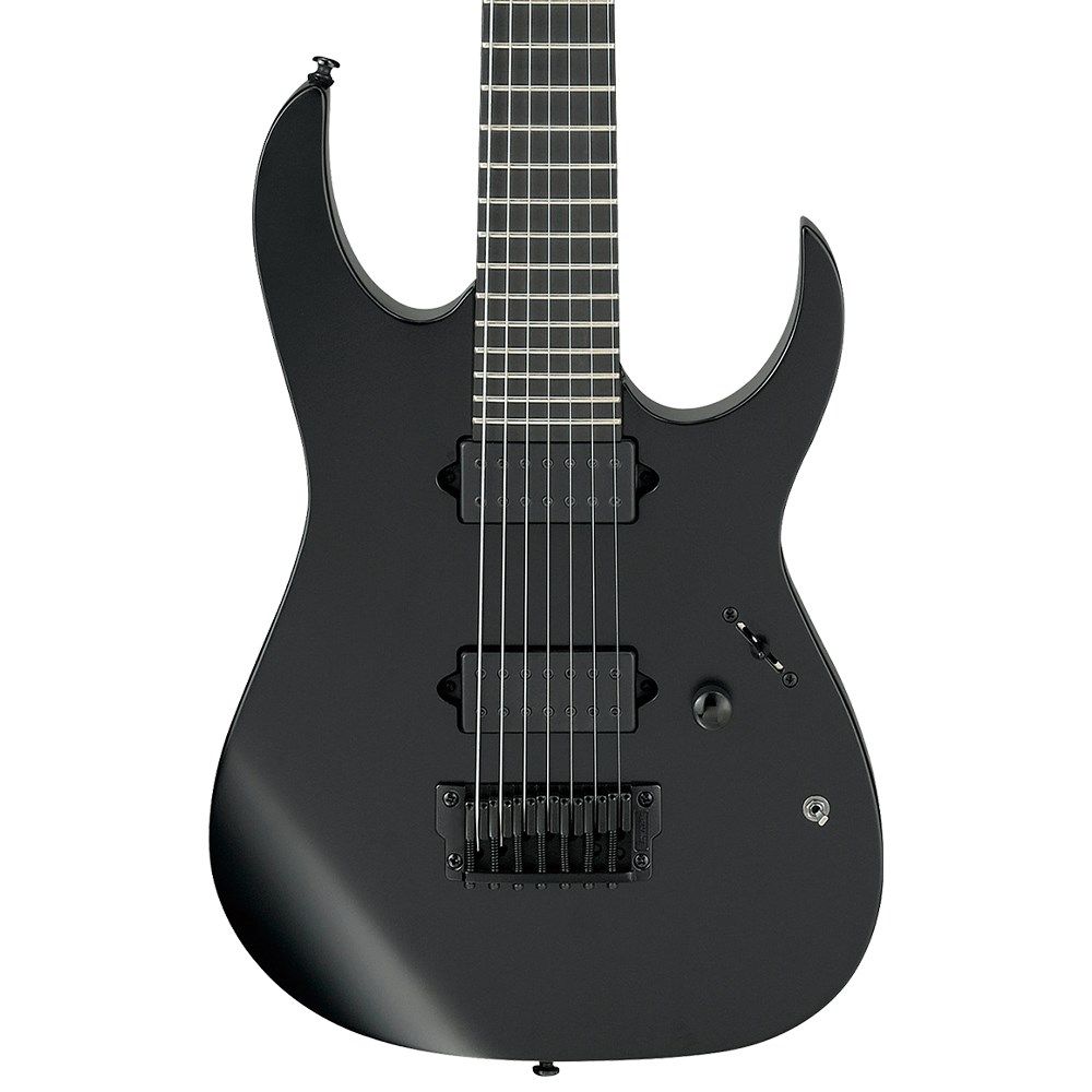 Ibanez RGIXL7 7-String Electric Guitar Black Flat
