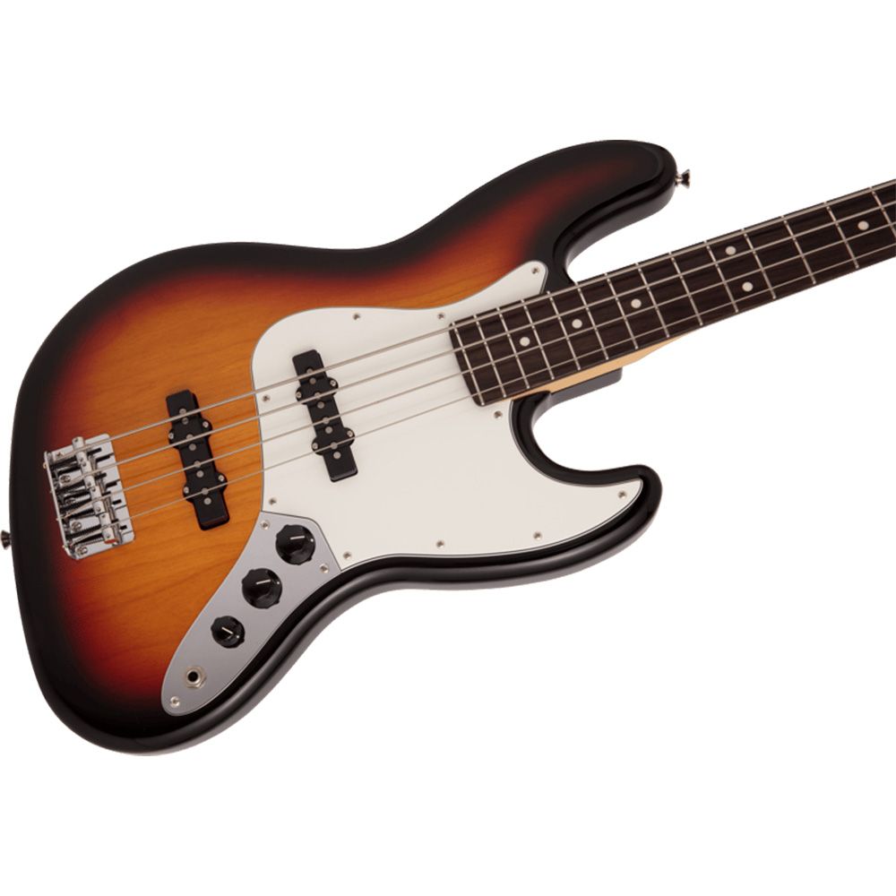 Fender MIJ Hybrid II Jazz Bass Guitar (3-Colour Sunburst) inc Gig Bag