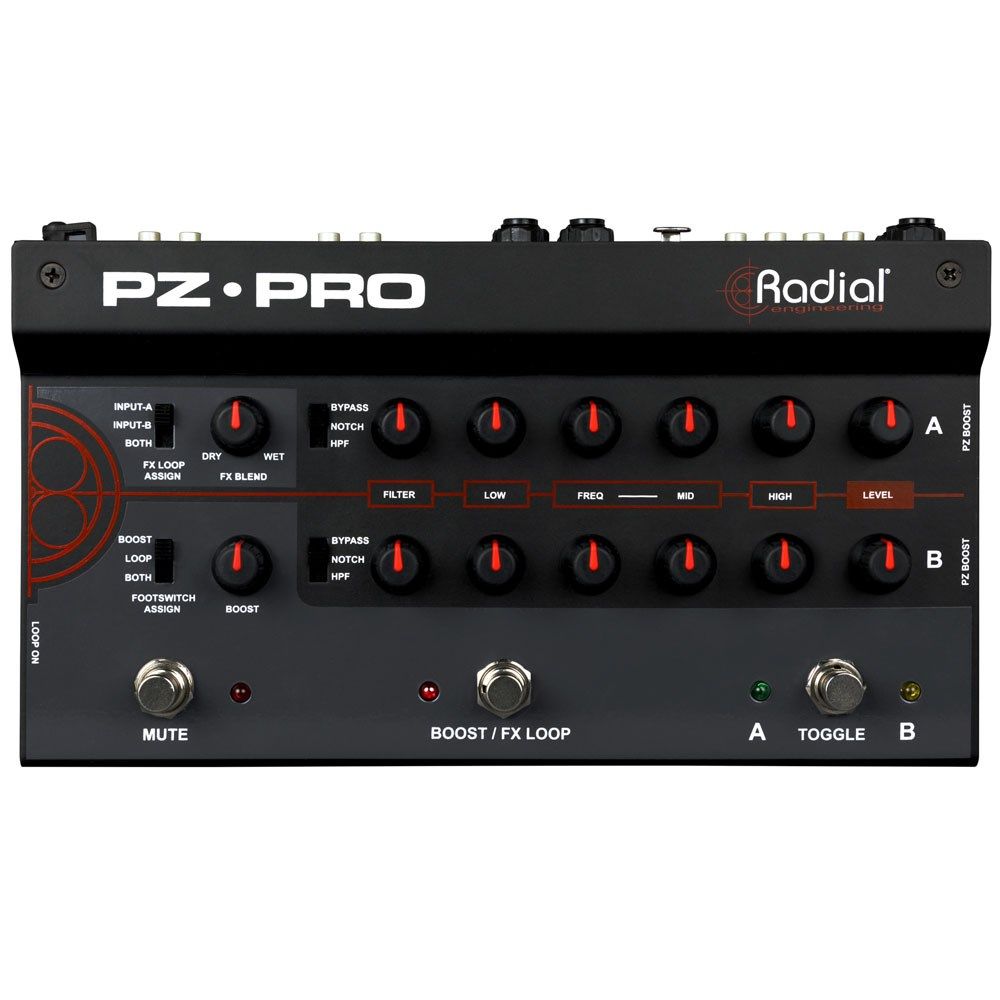 Radial Tonebone PZ-Pro 2-Channel Acoustic Preamp Pedal // Mannys Music